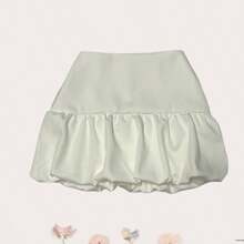 Women's Balloon Skirt Summer Tailoring Fashion - 白色 - 查看 1