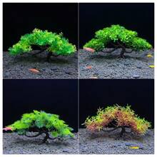 Artificial Pine Tree, Bamboo, Watergrass, Pot Plant Fish Tank Decoration, Aquarium Ornament, Landscape Sculpture