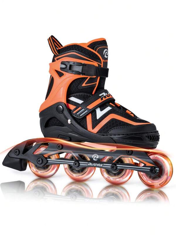 Adjustable Inline Skates For Boys And Girls With Full Light Up Wheels, Outdoor Rollerskates For Kids And Women
