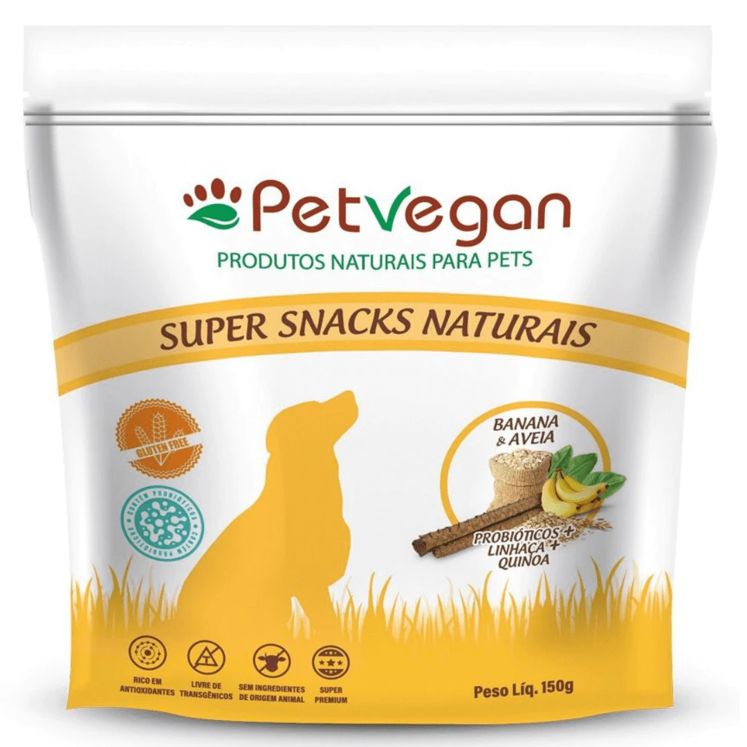 Natural Vegan Probiotics Banana And Oatmeal Dog Snacks Biscuit 150g