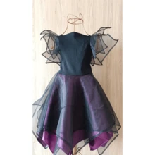 Children's Halloween Classic Purple Luxurious Witch Fancy Dress - 黑色 - 查看 4