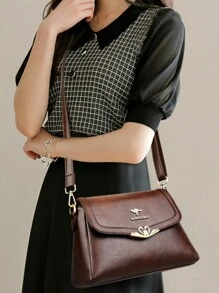 Nuevos bolsos cruzados de moda de unicolor para mujeres, bolsos de diseñador de lujo de alta calidad, bolsos de hombro, monederos y bolsos de viaje para mujer