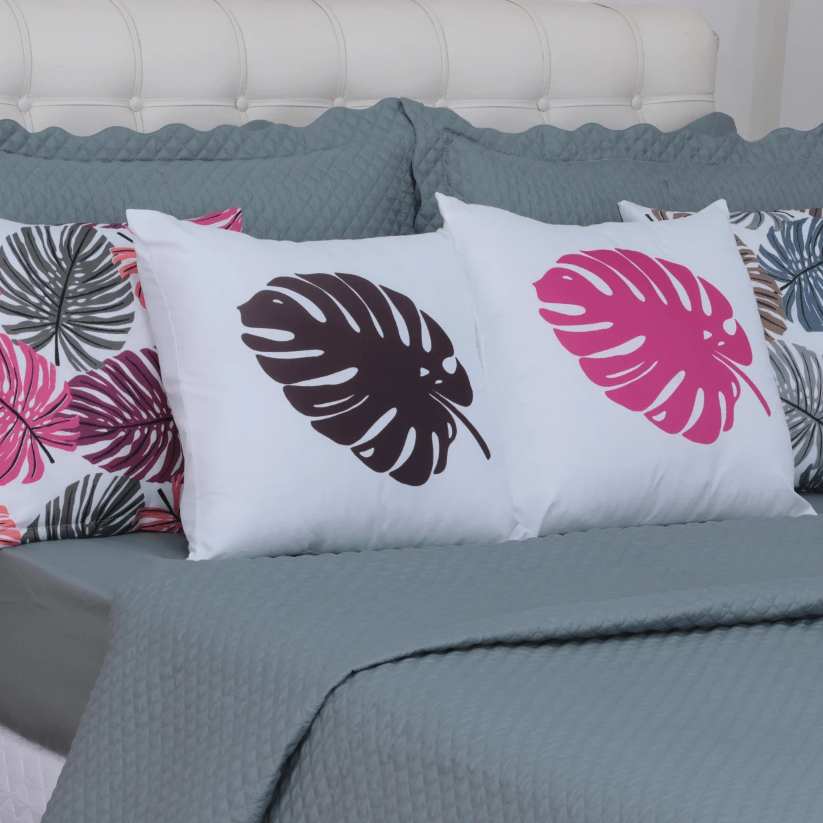 Quilt Kit, Bedspread + Sheet For Queen Size Bed, 8 Pieces, 200 Thread