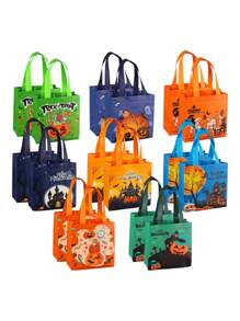 4 Ecological  Halloween Candy Bags - 彩色 - 查看 2