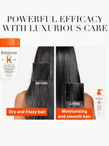 Kérastase Champú Kerastase [Mini] Nutritive Bain Satin Riche 80ml | Champú hidratante para cabello de medio a grueso y seco. | Un champú rico en nutrición que limpia y repone profundamente el cabello seco a muy seco. Formulado con proteínas vegetales y niacinamida, esta fórmula nutritiva desenreda y acondición el cabello mientras le aporta fuerza y brillo.
