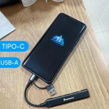 Hub Adaptador Usb Tipo C p/ 4 saídas Usb A - A058
