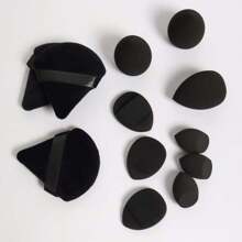 Kit 12 Multifunctional Makeup Sponges 024-146 - màu đen - Xem 3
