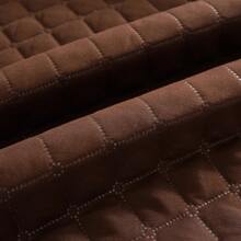 1 pieza Funda de sofá a cuadros de unicolor, protector anti-salpicaduras y anti-deslizamiento para mascotas, funda de sofá, protector de muebles, para dormitorio, oficina, sala de estar, decoración del hogar (se vende individualmente, los reposabrazos y el respaldo se deben comprar por separado)