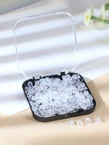 Silicona Atrás de Aretes para Pendientes con Caja de Almacenamiento Exquisita, Respaldos de Aretes Suaves Transparentes Hipoalergénicos de Plástico Goma Reemplazos de Presilla para Pendientes de Gancho para Peces, Aros