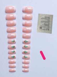 24 mẫu móng tay giả hình vuông Giáng sinh từ Châu Âu, Hoa Kỳ và Trung Quốc, cũng như móng tay giả kim cương 3D của Pháp với viền trắng và đen của bông tuyết Giáng sinh, cùng với gel thạch và dũa móng, phù hợp cho ngày lễ và sử dụng hàng ngày - Nhiều màu - Xem 3