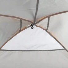 Compañero de camping mini para camionetas: Carpa de camión gris-naranja de 5.2-5.8 pies