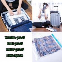 20 Pack Combo Travel Compression Bags, Vacuum Bags For Travel Organizer Space Saving Bags For Suitcases, Travel Essentials No Vacuum Needed, Travel Accessories For Packing Travel Storage Bags For Clothes Underwear Clothing Organiser