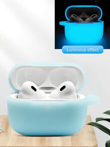 1 Hộp Đựng Tai Nghe AirPods Phát Sáng Trong Bóng Tối, Vỏ Bảo Vệ Dày Bằng Silicon, Tương Thích Với Tai Nghe Bluetooth Apple - Nhiều màu - Xem 28