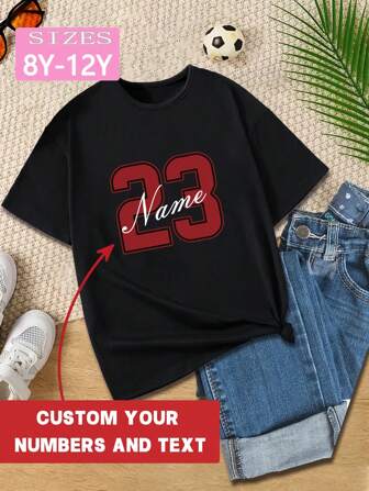 Custom Number Shirt, Tween Girl Shirt , Your Number Sweatshirt, Custom Sports Number Hoodie, Personalized Sports Number Hoodie - Workout Clothes - Summer Tops,Black Top,Forest Tones
