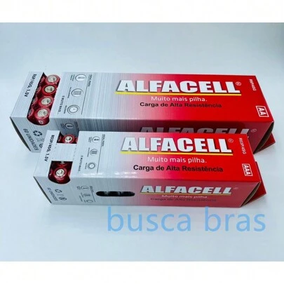 Caixa Pilha ALFACELL AA Comum  AAA Palito Para Controle Lanterna