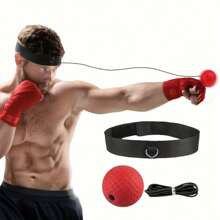1 Set Boxing Reflex Ball Training Speed New Headband Speed Reflection Elastic Ball Home Fitness Equipment