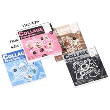 20 hojas de libro de pegatinas, suministros para diarios improvisados, tiras largas de pegatinas de PET para collage, pegatinas DIY para scrapbooking, arte de collage, papelería, planificador y decoración - Multicolor - Ver 2