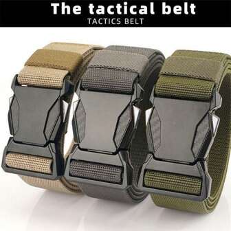 Unisex New Multi-Function Tactical Belt, Breathable Quick-Release