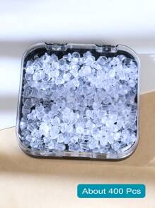 Silicona Atrás de Aretes para Pendientes con Caja de Almacenamiento Exquisita, Respaldos de Aretes Suaves Transparentes Hipoalergénicos de Plástico Goma Reemplazos de Presilla para Pendientes de Gancho para Peces, Aros