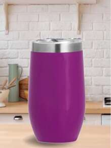 350 Ml Stainless Steel Thermal Cup With Acrylic Lid Various Colors Ready For Delivery - Hồng - Xem 2