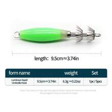 1/5 chiếc Mồi câu mực siêu sáng phát sáng - Móc đôi dù bền, Mồi câu bạch tuộc chân thực - Mồi câu cá Jigs chất lượng cao, Đồ dùng câu cá thiết yếu cho câu cá biển sâu hoàn hảo - Nhiều màu - Xem 3