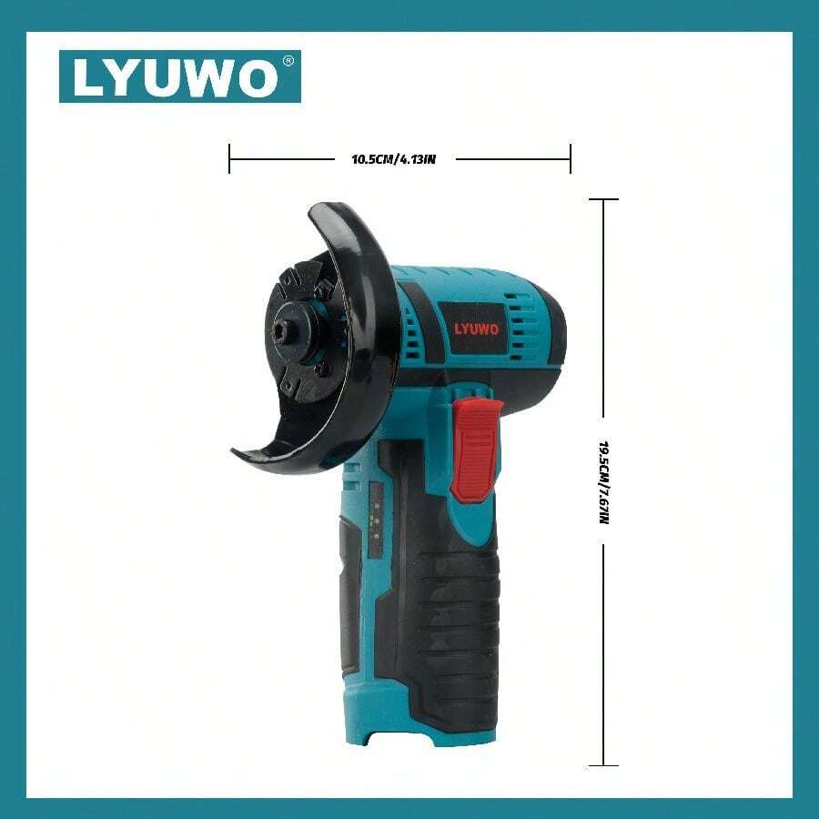 LYUWU Mini Angle Grinder, 12V LowNoise Rechargeable Lithium Battery