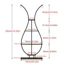 PflanzenstäNder Halter Indoor Holz Desktop Metall Gestell Pflanzenregal 5-Tier HöLzern Blumenregal Pflanzentreppe Indoor Zimmerecke Wohnzimmer Balkon Terrasse - Standard - Übersicht 6