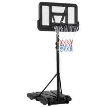 Portable Outdoor Basketball Hoop Adjustable Height (5-7 FT) With 28-Inch Backboard, Enlarged Base, And Wheels For Easy Mobility - Ideal For Backyard, Driveway, And Indoor Play