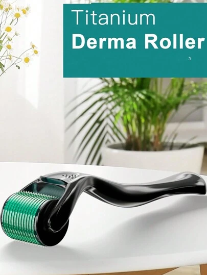 Skönhetsrullar - Titan 540 nålar Micro Needling | Derma Skin Roller | Mikronålsrulle för hår, ansikte, hudvård, Minoxidil, Dermaroller, Microneedling, skönhet, hudvårdsprodukter, spa, självvård, hudvårdsverktyg, ansiktsvård, hudvårdsprodukter, massage, ansiktsmassageverktyg, ansiktsrulle