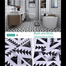 Rutschfeste Bodensticker für Badezimmer, selbstklebende wasserdichte Fliesensticker Wandaufkleber für Küche, Balkon, Esstisch-Matten, Schrankauszüge, Tapeten, Tischmatten, Raumdekoration, geeignet um Ölflecken und Feuchtigkeit zu verhindern, passend für Küchen, Esszimmer, Wohnzimmer, Schränke, Kleiderschränke, Familiengeschenke, Weihnachtsdekoration, Haushaltsgeschenke, Weihnachtsparty