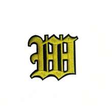 1 Pièce Optionnelle Alphabet Noir Edge Patch Brodé, Fer Sur/insignes, Vêtements Et Accessoires Décoration