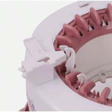 DIY 22 Needle Hand Knitting Machines Weaving Loom For Hat Children Tool - Pink - View 6