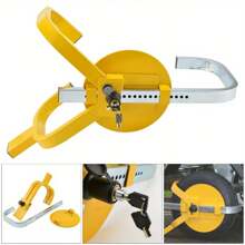 Heavy Duty 13" - 15" Steel Car Van Wheel ClampLock For Caravan Trailer - YELLOW - View 6