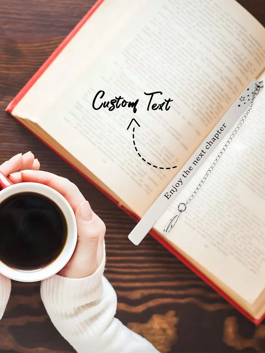 1 chiếc Dấu trang kim loại tùy chỉnh, khắc chữ, quà tặng lý tưởng cho người yêu sách, tốt nghiệp, sinh nhật, kỷ niệm, lễ tạ ơn, giáng sinh - nhiều màu - Xem 1