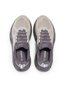Women Fashion Sneakers Midsole Anti-Slip Comfortable Causal Walking Running Tennis Athletic Gym Workout Shoes With 3M Reflective Strips - 紫色 - 查看 7