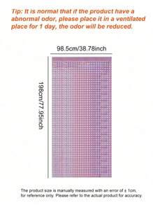 1 pieza/2 piezas Decoración de pared de cortina para fiesta de cumpleaños, cortina decorativa con cuentas y cuadrados láser, decoración de pared para fiesta, tamaño aproximado de 2m*1m