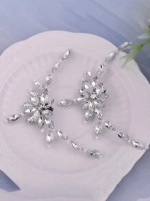 2 piezas/par de Clips con Rhinestones para zapatos, decoración desmontable DIY para tacones altos de boda y novia