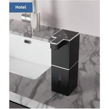 Nuevo dispensador de jabón líquido automático, negro - Adecuado para cocina, baño, hotel y lugar público, capacidad de 380ml, montaje en pared y encimera, sensor de movimiento, decoración del hogar y del baño, decoración de otoño, regreso a la escuela - P7 negro-goteo - Ver 4