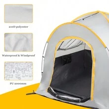Compañero de camping mini para camionetas: Carpa de camión gris-naranja de 5.2-5.8 pies