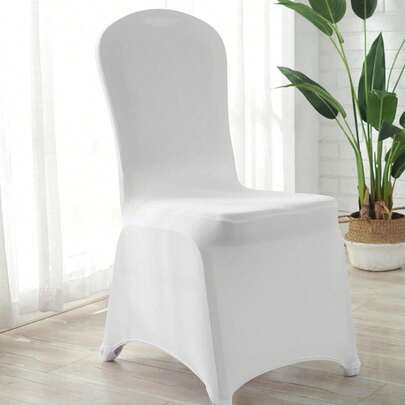 50Pcs Chair Covers Spandex Lycra Universal Slipcovers Dining Chair Cover Wedding Party