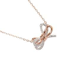 Swarovski 施华洛世奇 Lifelong Bow 撞色女士蝴蝶结项链 5440636 - 5440636 白色 - 查看 5