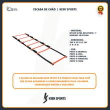 Escada De Agilidade Para Treino Circuito Funcional Ajustável - Preto - Visão 3