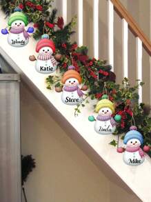 1 Pc Personalized Christmas Ornaments, Custom Christmas Decorations With Name, Christmas Tree Decorations, Christmas Ornaments Set, Christmas Decorations Indoor, Christmas Decorations For Tree, Cute Christmas Decor For Family, Personalized Christmas Gifts.Personalized Gifts For Women, Men, Mother, Father, Multi-Functional, Adjustable, Waterproof, Anti-Mold - Multicolor - View 6