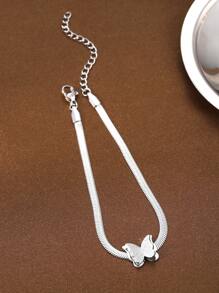 Elegant Stainless Steel Double-Layer Butterfly Bracelet, Minimalist Versatile Jewelry Accessory For Women, Suitable For Daily Wear And Parties, Great Gift For Friends