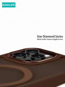 Ốp lưng Apple Koolife 1pc sạc từ tính, chống rơi, chống sốc, chống dầu mờ, bảo vệ điện thoại, thiết kế khung gương cá nhân hóa với lỗ camera lớn, chất liệu PC + TPU tương thích với iPhone 16/16 Pro/16 Plus/16 Pro Max/11/11 Pro/11 Pro Max/12/12 Pro/12 Pro Max/13/13 Pro/13 Pro Max/14/14 Plus/14 Pro/14 Pro Max/15/15 Pro/15 Plus/15 Pro Max - Cà phê nâu - Xem 3