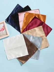 1pc Men's Fashion Casual Versatile Chest Towel, Suit Pocket Square, Handkerchief, Suitable For Business Attire, Party, Meeting