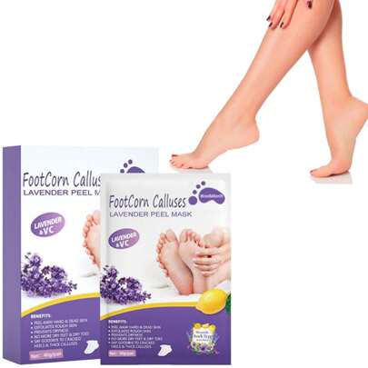 Lavender Exfoliating Foot Mask, Gentle Callus Removal, Moisturizing And Nourishing Foot Care Mask, Suitable For All Skin Types