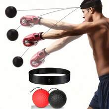 1 Set Boxing Reflex Ball Training Speed New Headband Speed Reflection Elastic Ball Home Fitness Equipment