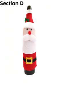 Capa para garrafa de champanhe e vinho de Natal, para decoração de casa em festas de fim de ano, presente para amantes de vinho, conjunto de viagem para garrafas à prova de vazamento, capa para garrafa de viagem, adequada para aeronaves, carros, navios de cruzeiro - adequada para garrafas comuns, sem eletricidade - perfeita para Halloween, Ação de Graças, Dia dos Namorados, cerimônias de formatura