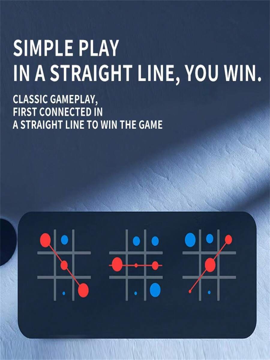 Kids' Tic Tac Toe Puzzle Game Toy, Fun Logic Training, TwoPlayer